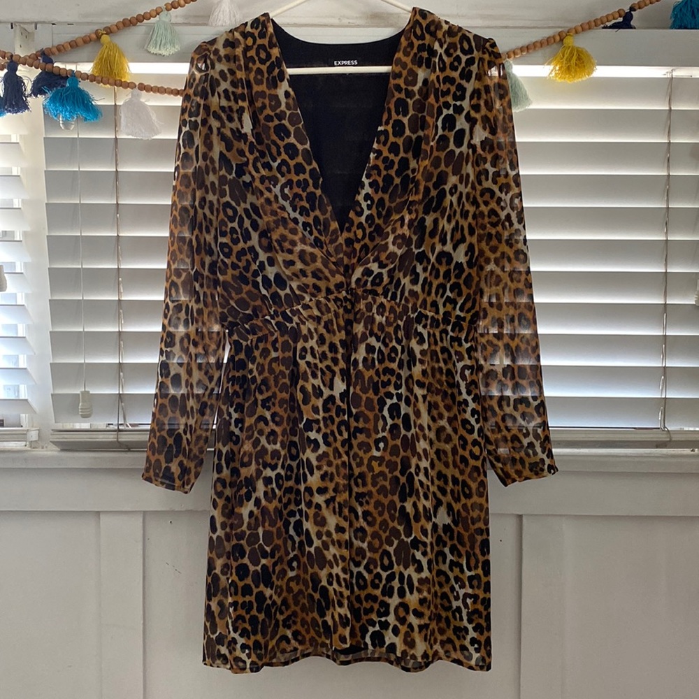 Cheetah print dress